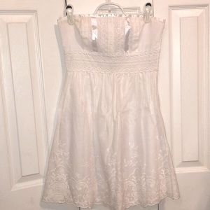 Speechless White Strapless Floral Sundress